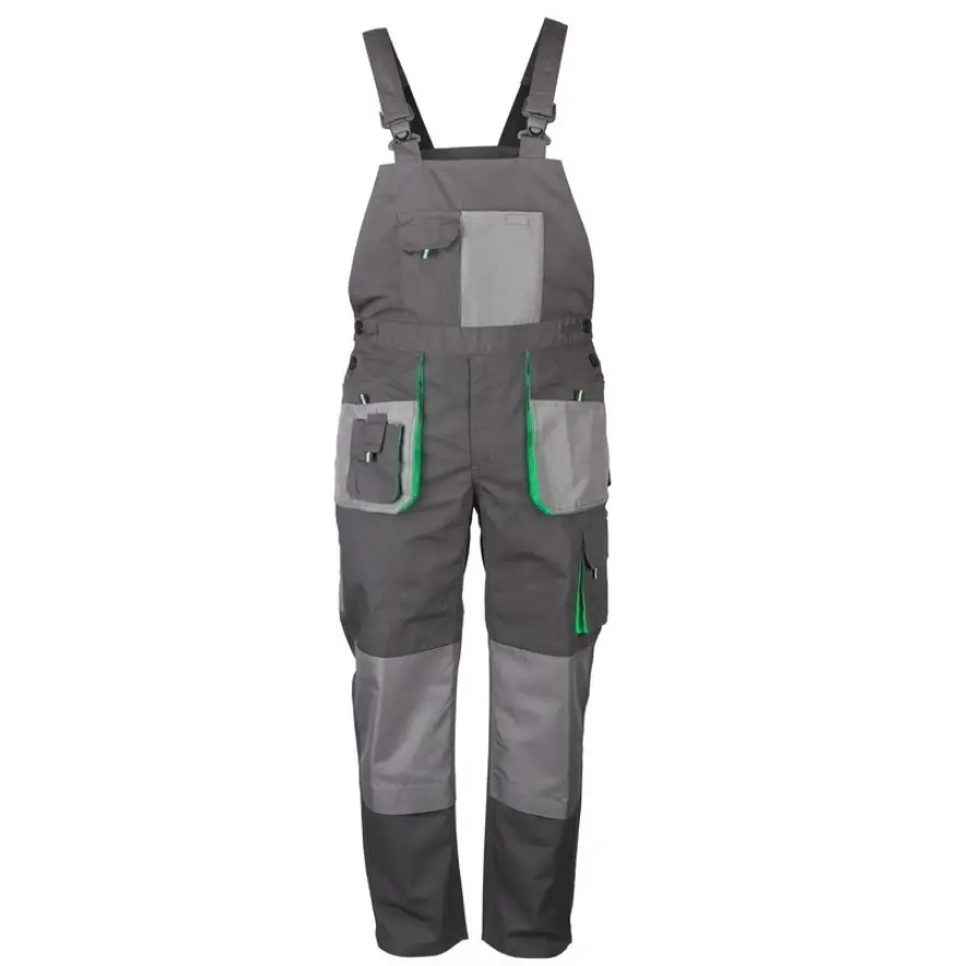 Pantalon de protecție cu pieptar TOP GREEN